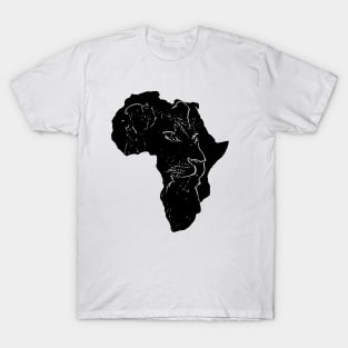 Africa - Lion - Silhouette - BigCat - Cat T-Shirt